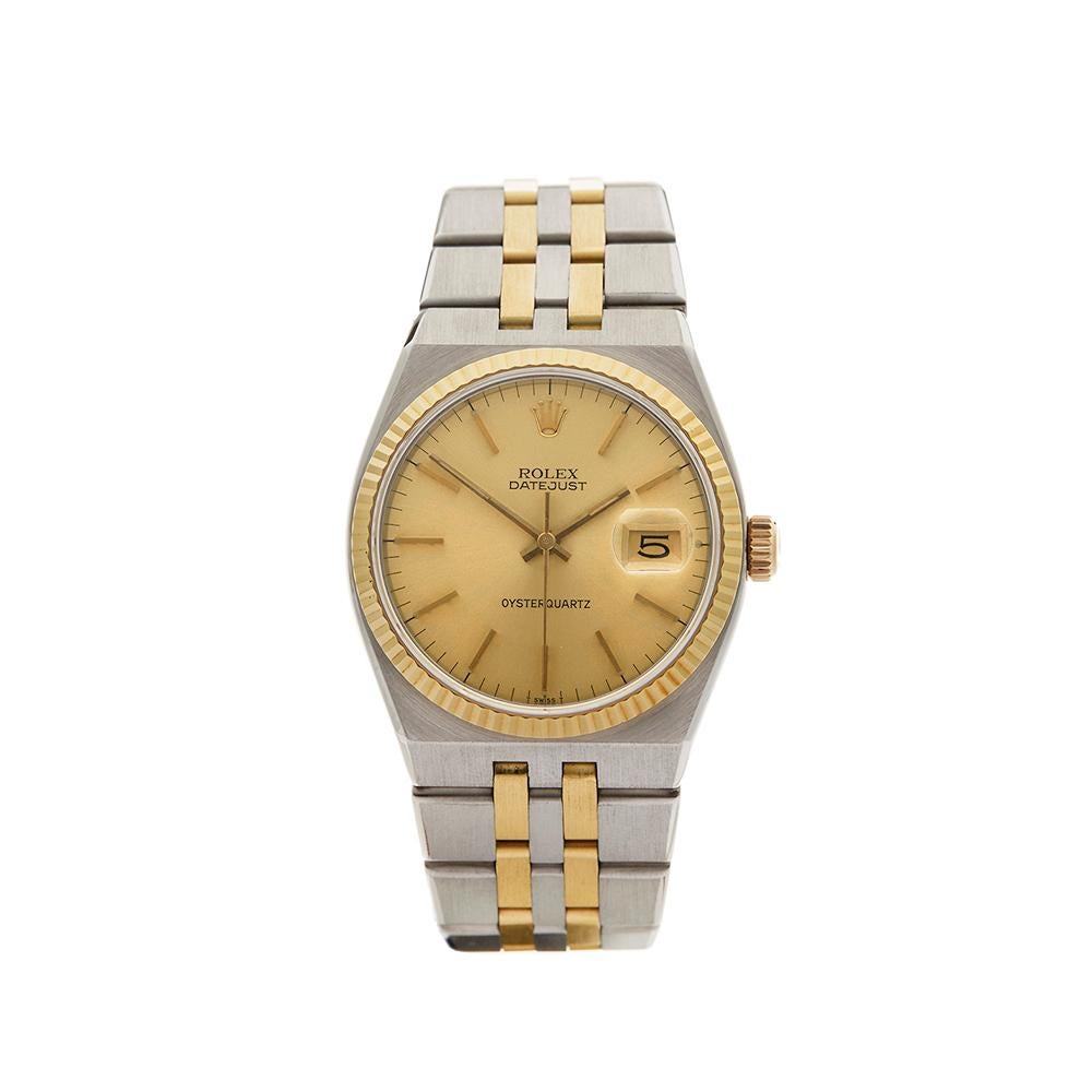 1969 Rolex Oyster Quartz Steel & Yellow Gold 17013 Wristwatch