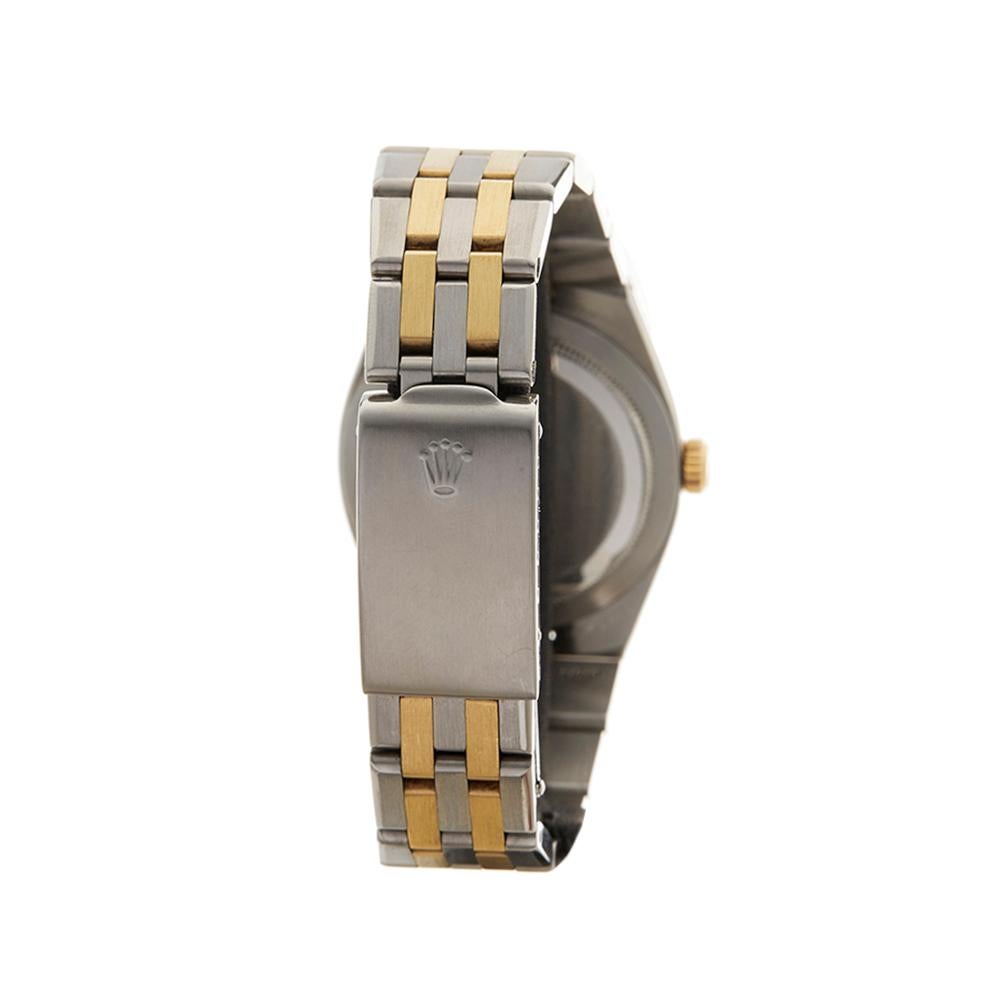 1969 Rolex Oyster Quartz Steel & Yellow Gold 17013 Wristwatch In Excellent Condition In Bishops Stortford, Hertfordshire