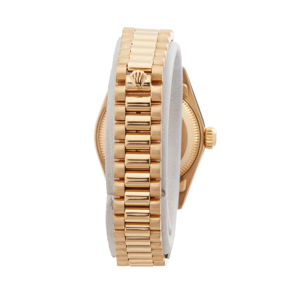 Women's 1980's Rolex Datejust Yellow Gold 69178 Wristwatch