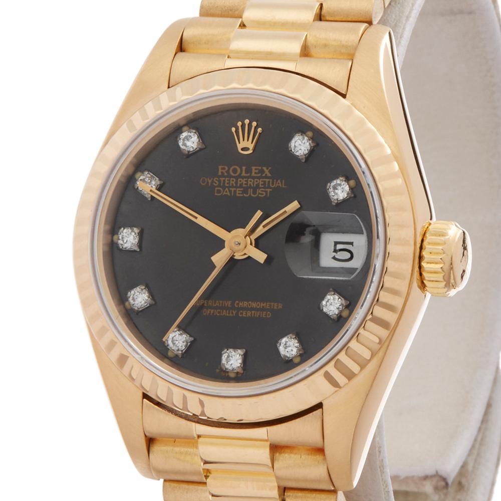 1980's Rolex Datejust Yellow Gold 69178 Wristwatch 2