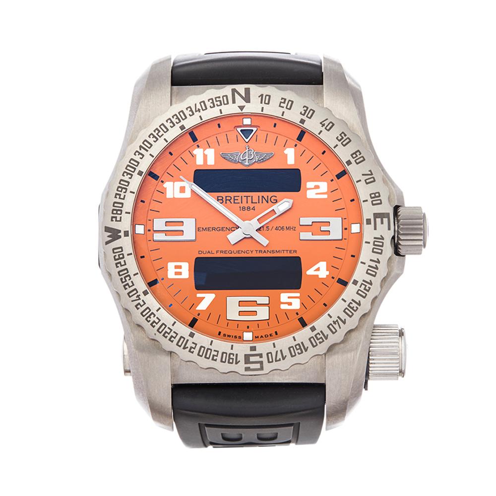 2015 Breitling Emergency II Titanium E76325A5 Wristwatch
