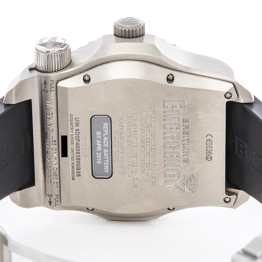 2015 Breitling Emergency II Titanium E76325A5 Wristwatch 1
