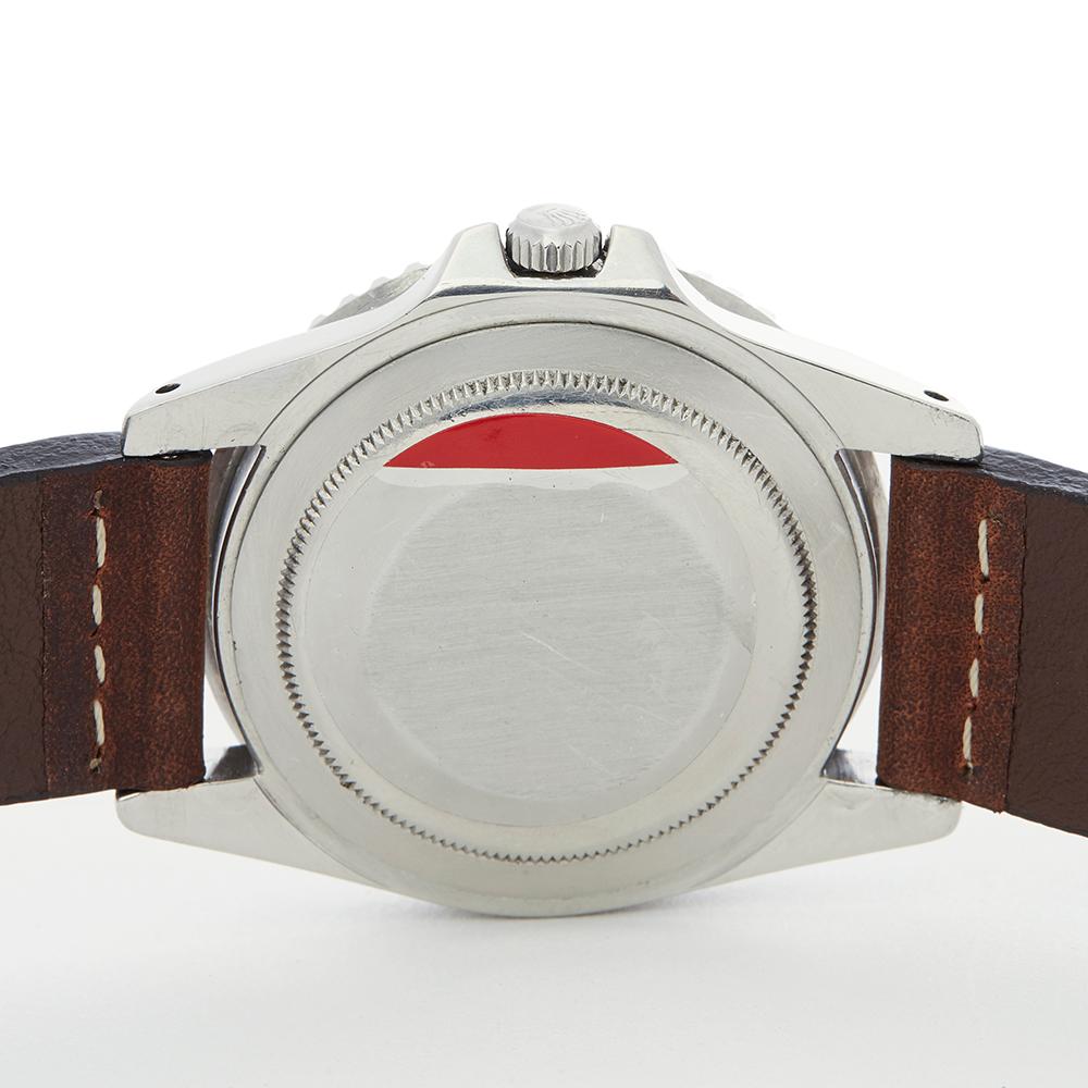 1963 Rolex GMT-Master Gilt Gloss Underline Dial Stainless Steel 1675 Wristwatch In Good Condition In Bishops Stortford, Hertfordshire