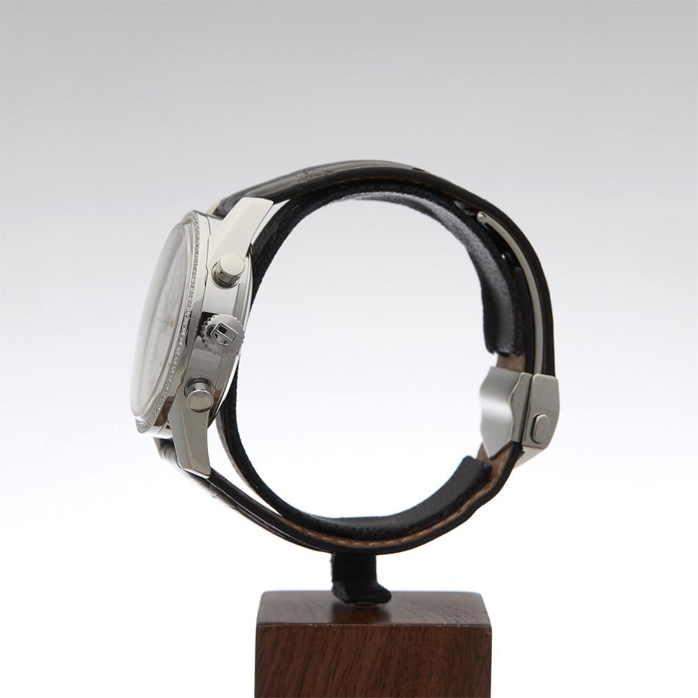 Women's 2010 Tag Heuer Carrera Chronograph Stainless Steel CV2116 Wristwatch