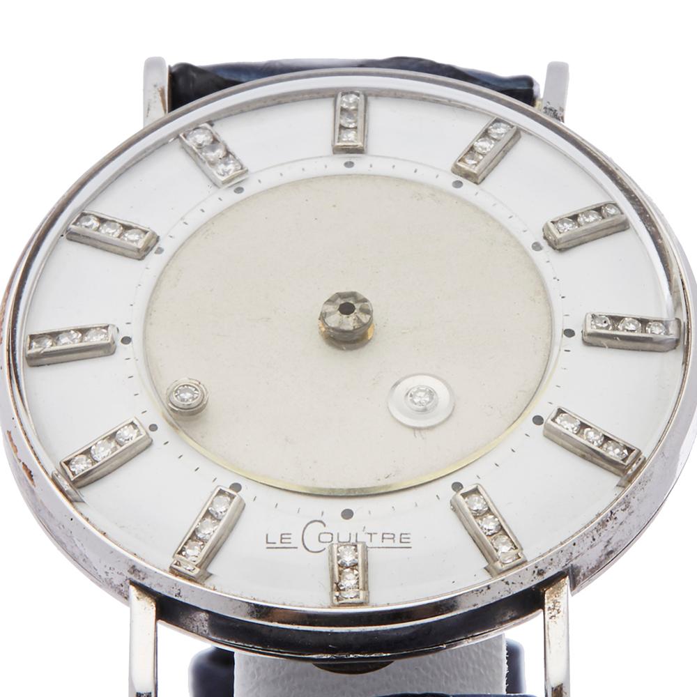 1950's Vacheron Le Coultre Diamond Mystery White Gold Wristwatch In Good Condition In Bishops Stortford, Hertfordshire