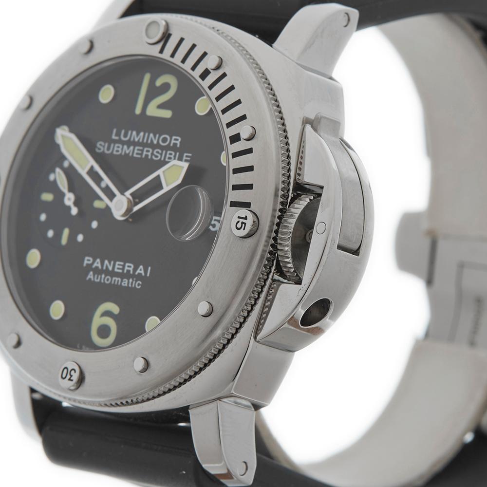 Men's 2016 Panerai Luminor Royal Navy Clearance Diver Stainless Steel Wristwatch