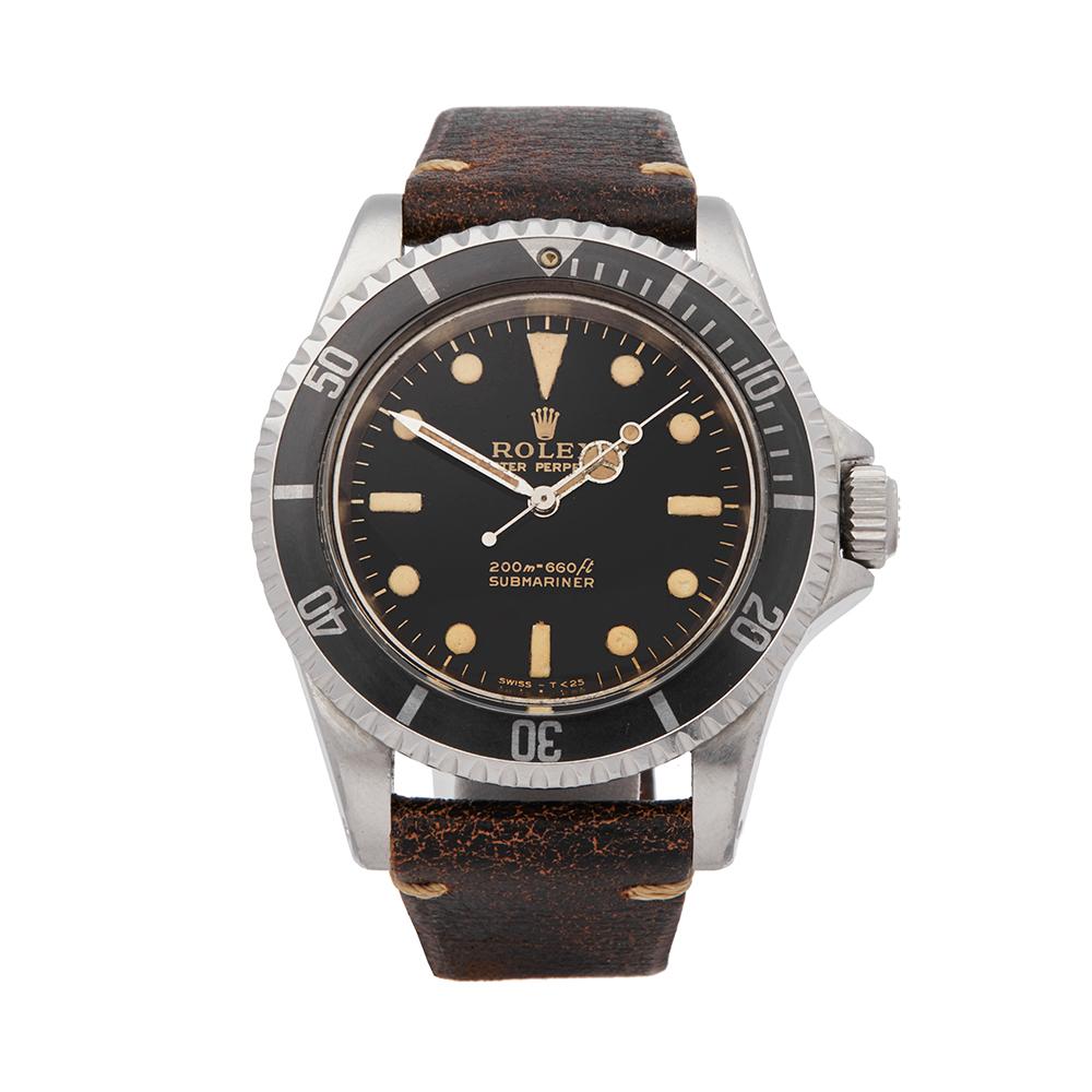 1966 Rolex Submariner Gilt Gloss Meters First 5 Ticks Dial Stainless Steel