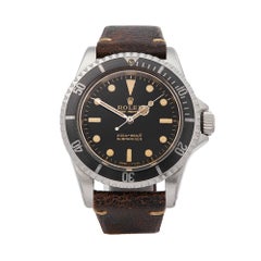 Used 1966 Rolex Submariner Gilt Gloss Meters First 5 Ticks Dial Stainless Steel