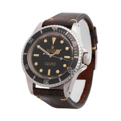 1966 Rolex Submariner Gilt Gloss Meters First 5 Ticks Dial Stainless Steel