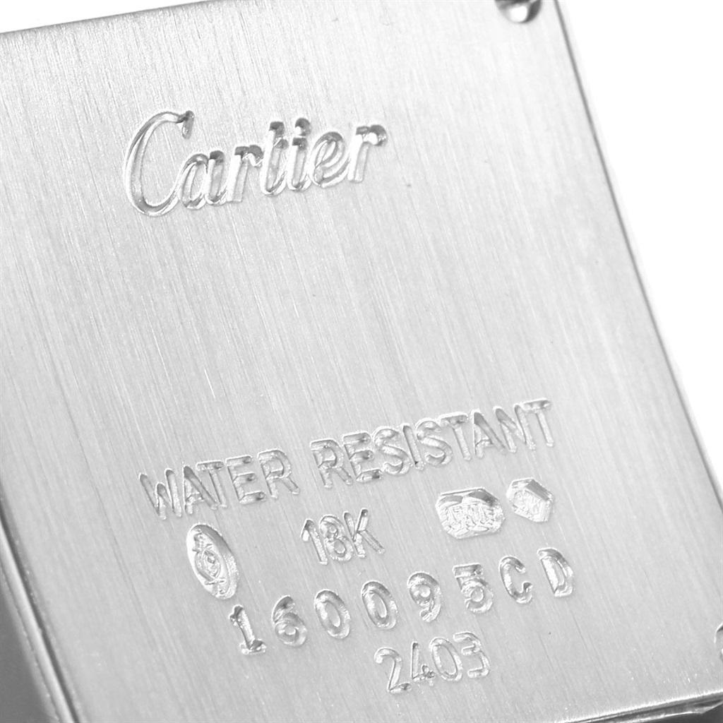 Cartier Tank Francaise White Gold Quartz Ladies Watch W50012S3 For Sale 4