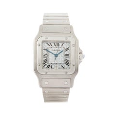 2010's Cartier Santos Galbee Stainless Steel 1564 or W20018D6 Wristwatch
