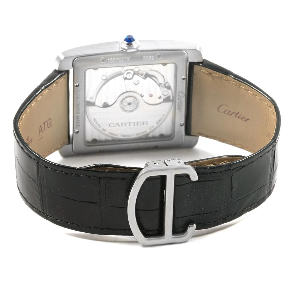 Cartier Tank MC Black Dial Automatic Men's Watch W5330004 Box Papers 2