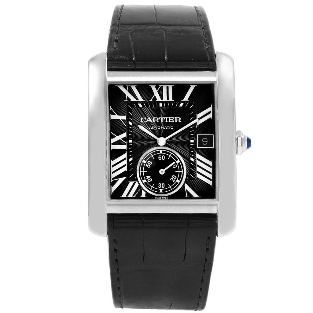 Cartier Tank MC Black Dial Automatic Men's Watch W5330004 Box Papers 5