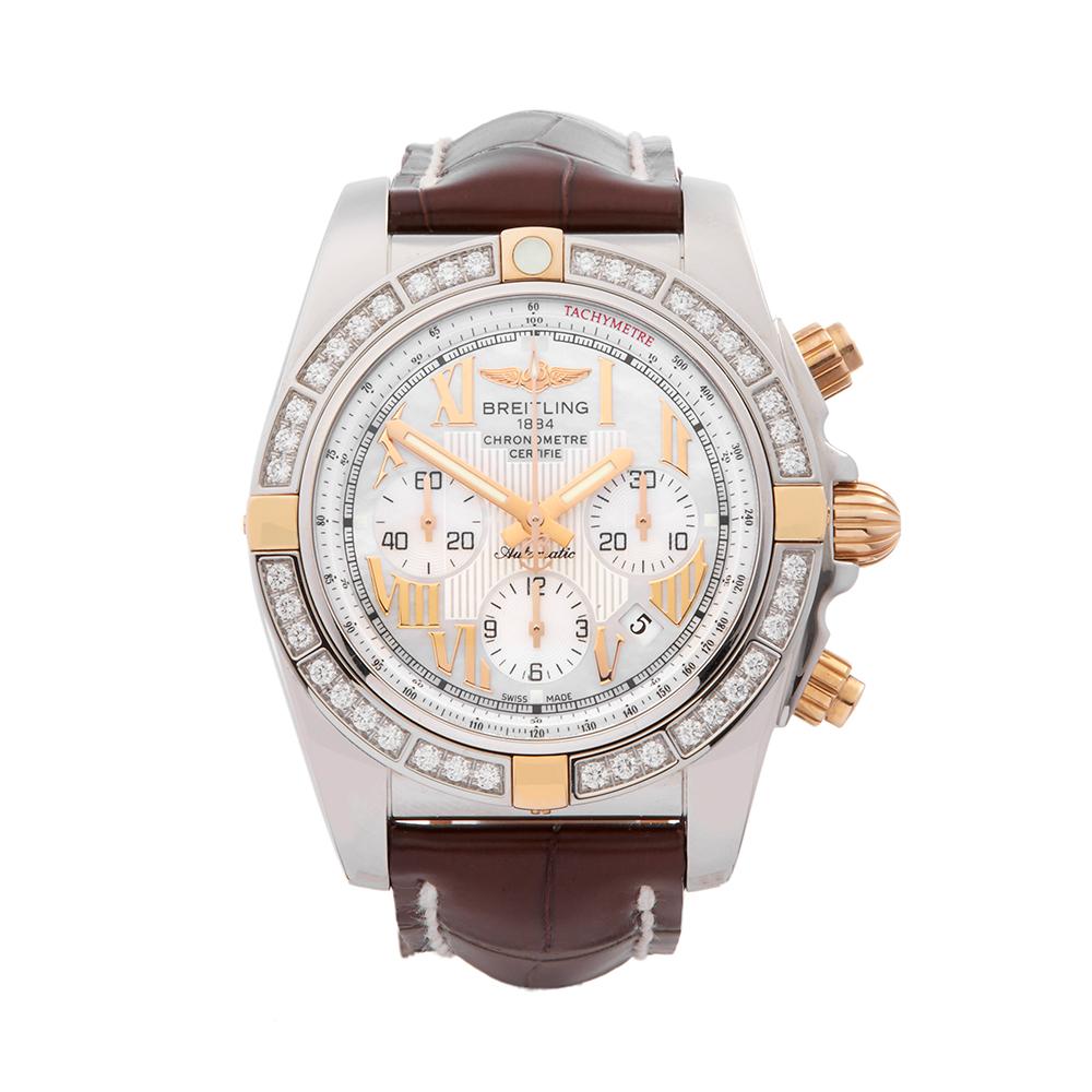 2018 Breitling Chronomat Diamond Steel & Rose Gold IB011053/A693 Wristwatch