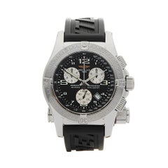 2003 Breitling Emergency Chronograph Stainless Steel A73321 Wristwatch