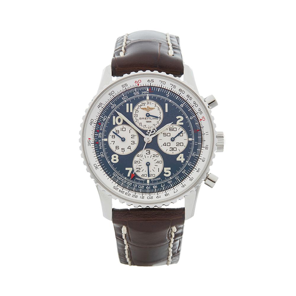 2000's Breitling Navitimer Chronograph Stainless Steel A33030 Wristwatch