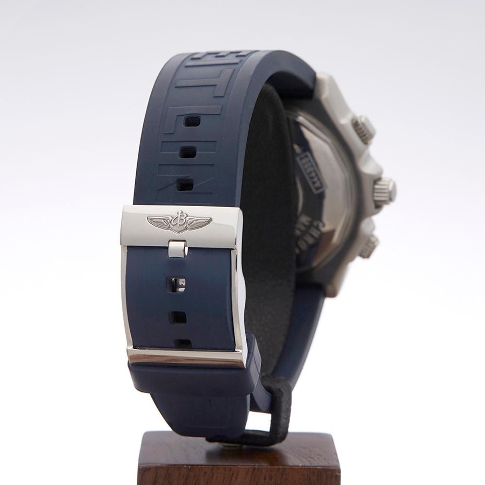 2004 Breitling Crosswind Big Date Chronograph Stainless Steel Wristwatch 2