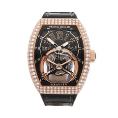 2018 Franck Muller Gravity Skeleton Tourbillon Rose Gold Wristwatch