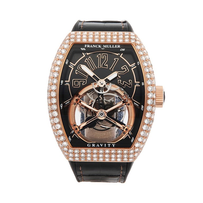 2018 Franck Muller Gravity Skeleton Tourbillon Rose Gold