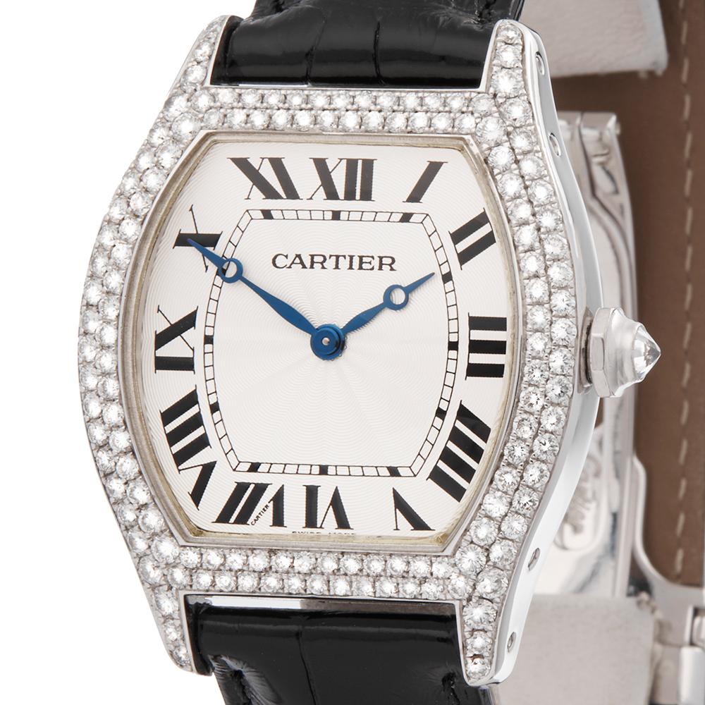2009 Cartier Tortue White Gold WA503851 Wristwatch In Excellent Condition In Bishops Stortford, Hertfordshire