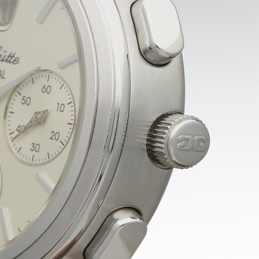 2003 Glashutte Senator Chronograph Datum Stainless Steel 3932111304 Wristwatch In Excellent Condition In Bishops Stortford, Hertfordshire