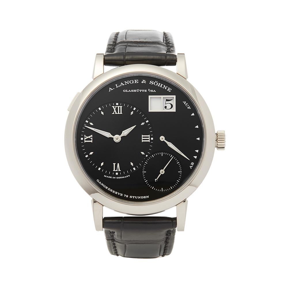 2016 A. Lange & Sohne Grand Lange One White Gold 117.028 Wristwatch