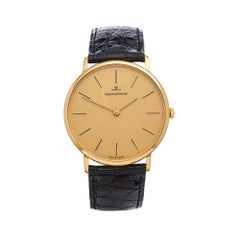 1970's Jaeger-LeCoultre Vintage Ulta Thin Yellow Gold C.818/3 Wristwatch