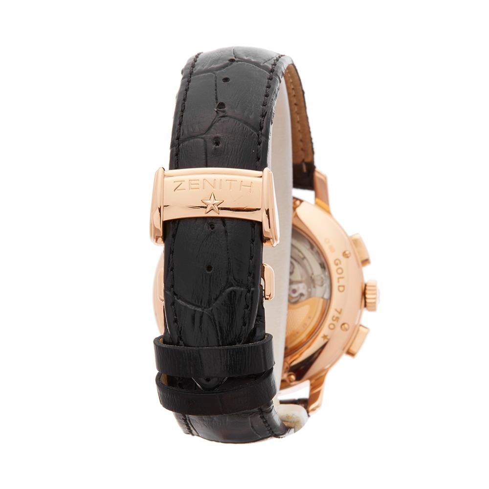 2008 Zenith El Primero Chronomaster Chronograph Rose Gold Wristwatch 2