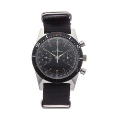 1970's Baume & Mercier Retro Chronograph Stainless Steel Wristwatch