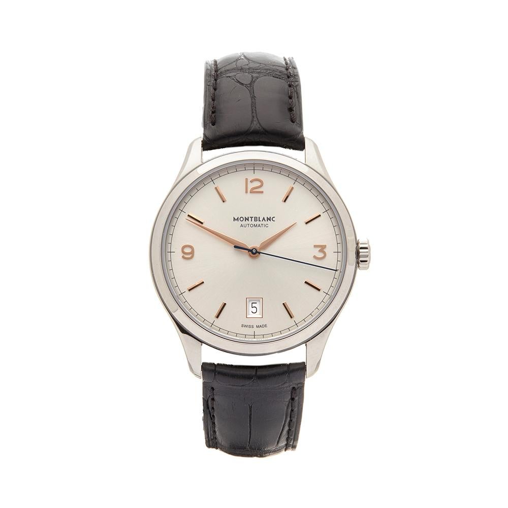 2017 Montblanc Heritage Stainless Steel 112520 Wristwatch