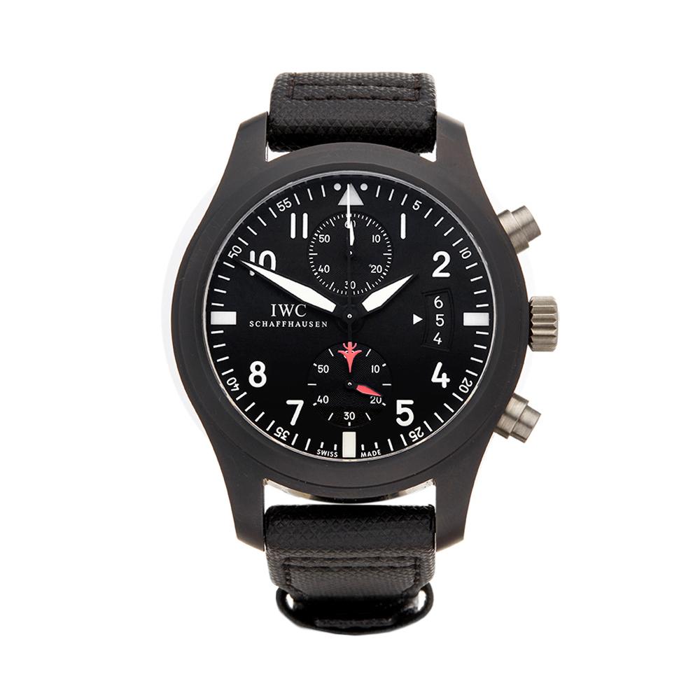 2017 IWC Pilot's Chronograph Top Gun Ceramic IW388007 Wristwatch
