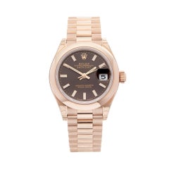 2015 Rolex Datejust 28 Rose Gold 279165 Wristwatch