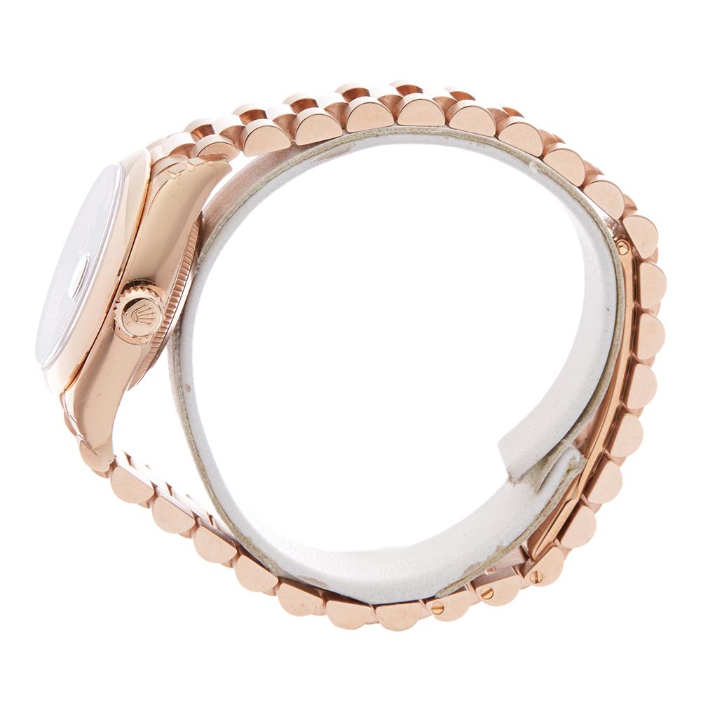 Women's 2015 Rolex Datejust 28 Rose Gold 279165 Wristwatch
