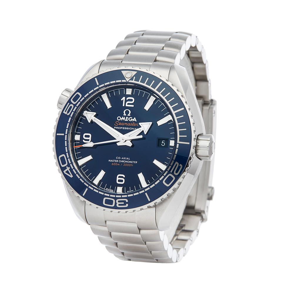 Contemporary 2018 Omega Seamaster Planet Ocean Stainless Steel 21530442103001 Wristwatch
 *
 *Complete with: Box, Manuals & Guarantee dated 16th October 2018
 *Case Size: 43.5mm
 *Strap: Stainless Steel
 *Age: 2018
 *Strap length: Adjustable up to