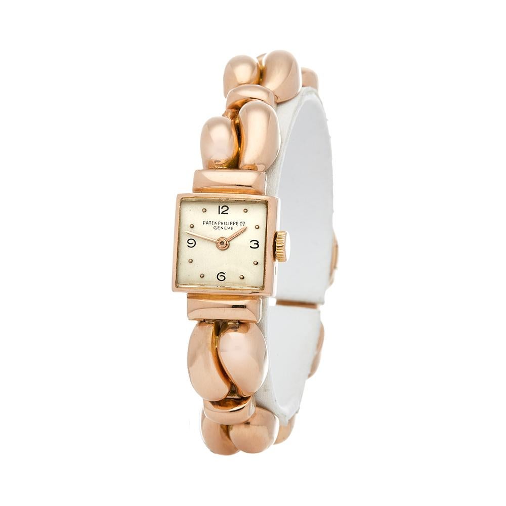 1970's Patek Philippe Vintage Rose Gold Wristwatch In Good Condition In Bishops Stortford, Hertfordshire