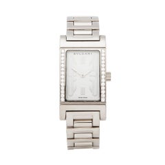 2000's Bulgari Rettangolo White Gold RT W39 G Wristwatch