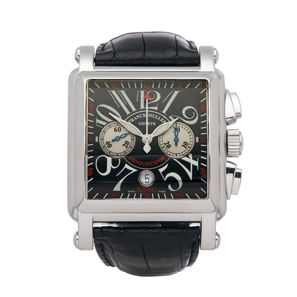 2000's Franck Muller Conquistador Cortez Stainless Steel 1000 K CC Wristwatch