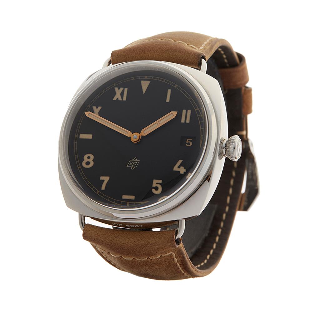 Contemporary 2016 Panerai Radiomir Stainless Steel PAM00424 Wristwatch
 *
 *Complete with: Box, Manuals & Open Guarantee dated 2016
 *Case Size: 47mm
 *Strap: Brown Calf Leather
 *Age: 2016
 *Strap length: Adjustable up to 20cm. Please note we can