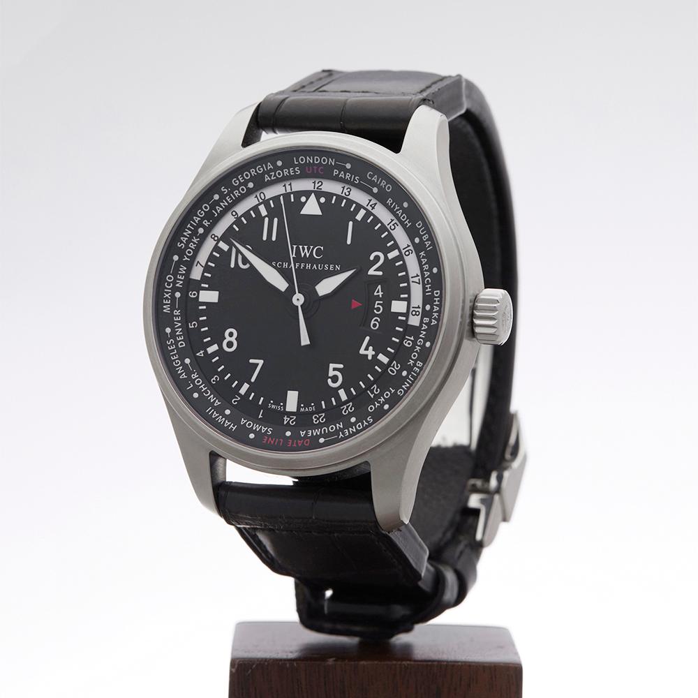 2016 IWC Pilot's WorldTimer GMT Stainless Steel IW326201 Wristwatch 1