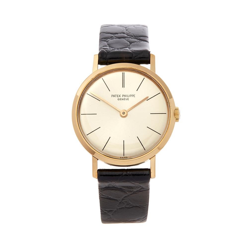 1965 Patek Philippe Calatrava Vintage Yellow Gold 3442/1 Wristwatch at ...