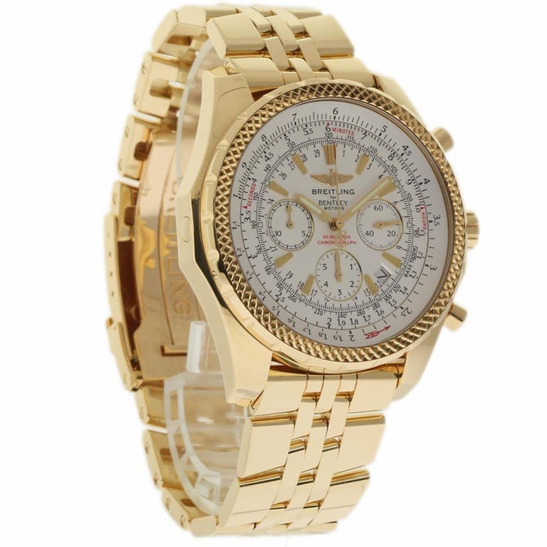 Breitling Bentley Motors Special Edition K25362 Yellow Gold 2 Year
