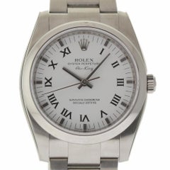 Rolex New Air King 114200 Steel Domed White Automatic Bx/Paper/5 Year Warranty