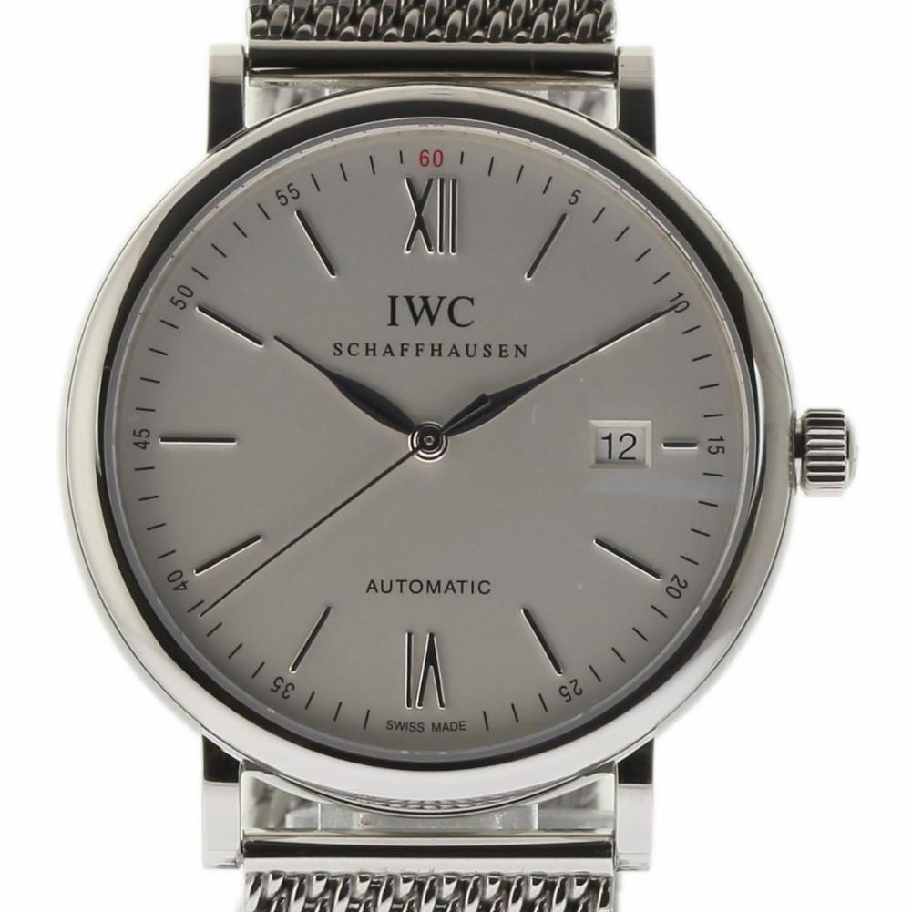 iwc portofino silver men's watch - iw356501