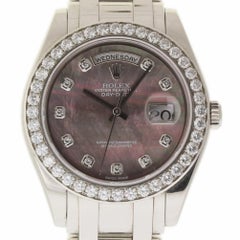 Rolex Day-Date 18946 Special Edition Masterpiece Platinum 40 Diamonds MOP #1676