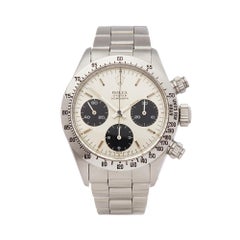 1975 Rolex Daytona Stainless Steel 6265 Wristwatch