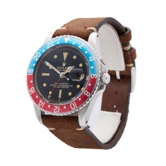 1961 Rolex GMT-Master Stainless Steel 1675 Wristwatch