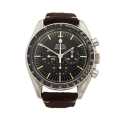 Used 1968 Omega Speedmaster Stainless Steel 145.012 Wristwatch