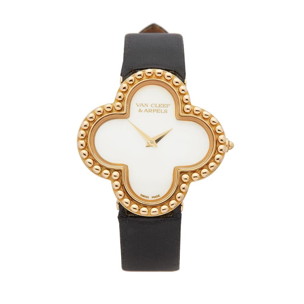 2010's Van Cleef & Arpels Alhambra Yellow Gold HH940 Wristwatch
