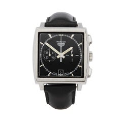 2000's Tag Heuer Monaco Stainless Steel CS2110 Wristwatch