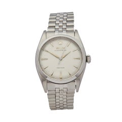 1953 Rolex Oyster Perpetual Stainless Steel 6150 Wristwatch
